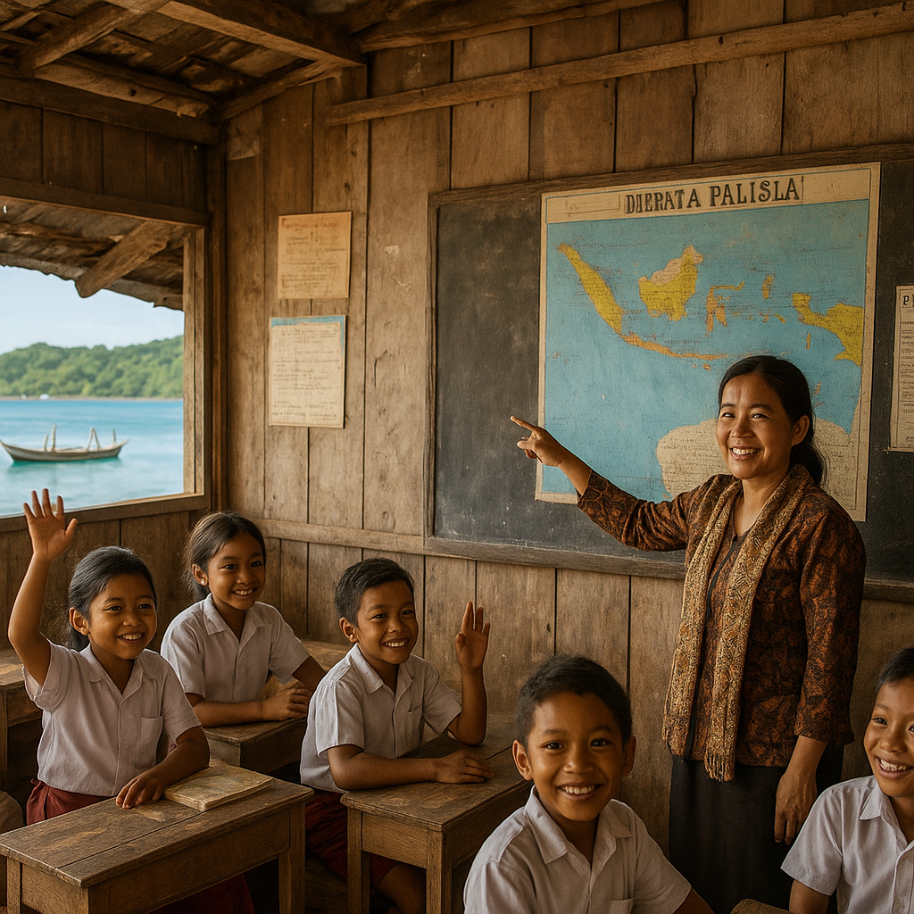 Suara Guru SD di Pulau Marampit: 'Anak-anak Harus Tahu Mereka Bagian dari Indonesia'