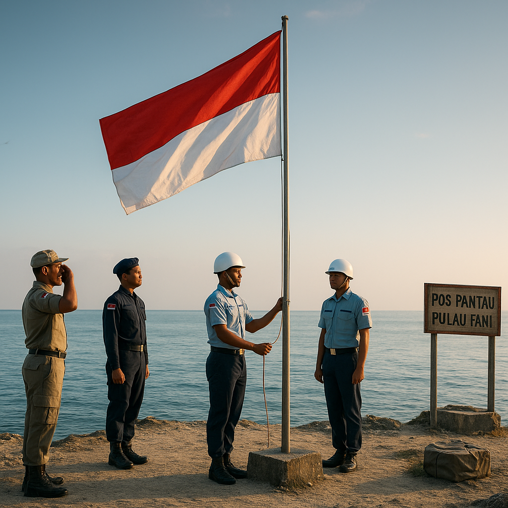 Upacara Bendera di Pulau Fani: Merah Putih Berkibar di Tengah Samudra Pasifik