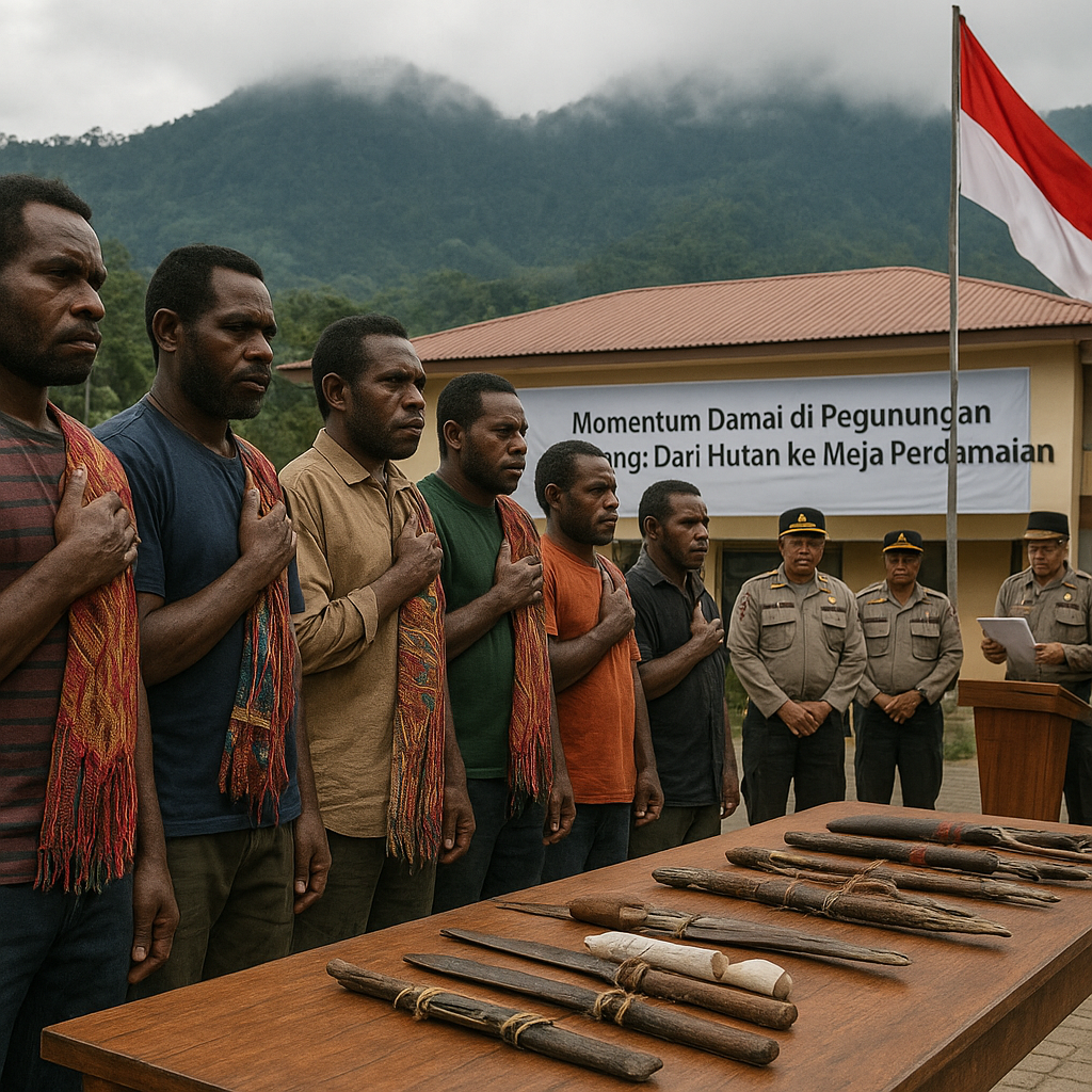 Momentum Damai di Pegunungan Bintang: Dari Hutan ke Meja Perdamaian