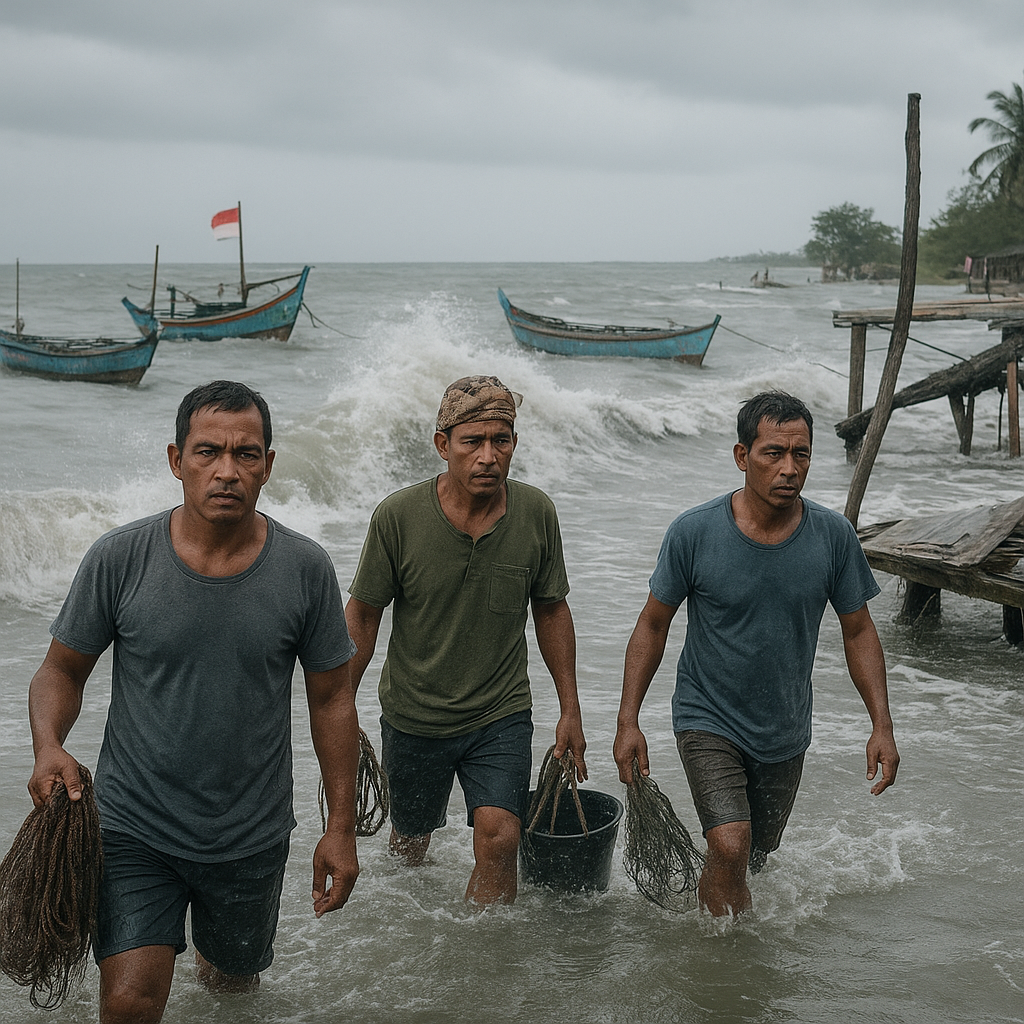 Dermaga Darurat di Pulau Natuna: Nelayan Harus Parkir Perahu di Laut ketika Gelombang Tinggi