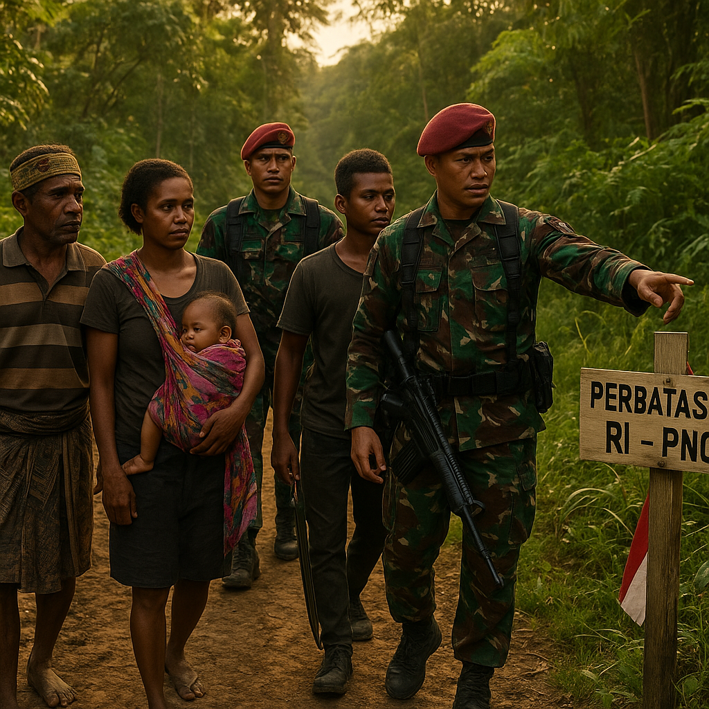 Patroli Harian di Garis Perbatasan RI-PNG: Kopassus dan Warga Bersama Menjaga Tembok Negeri
