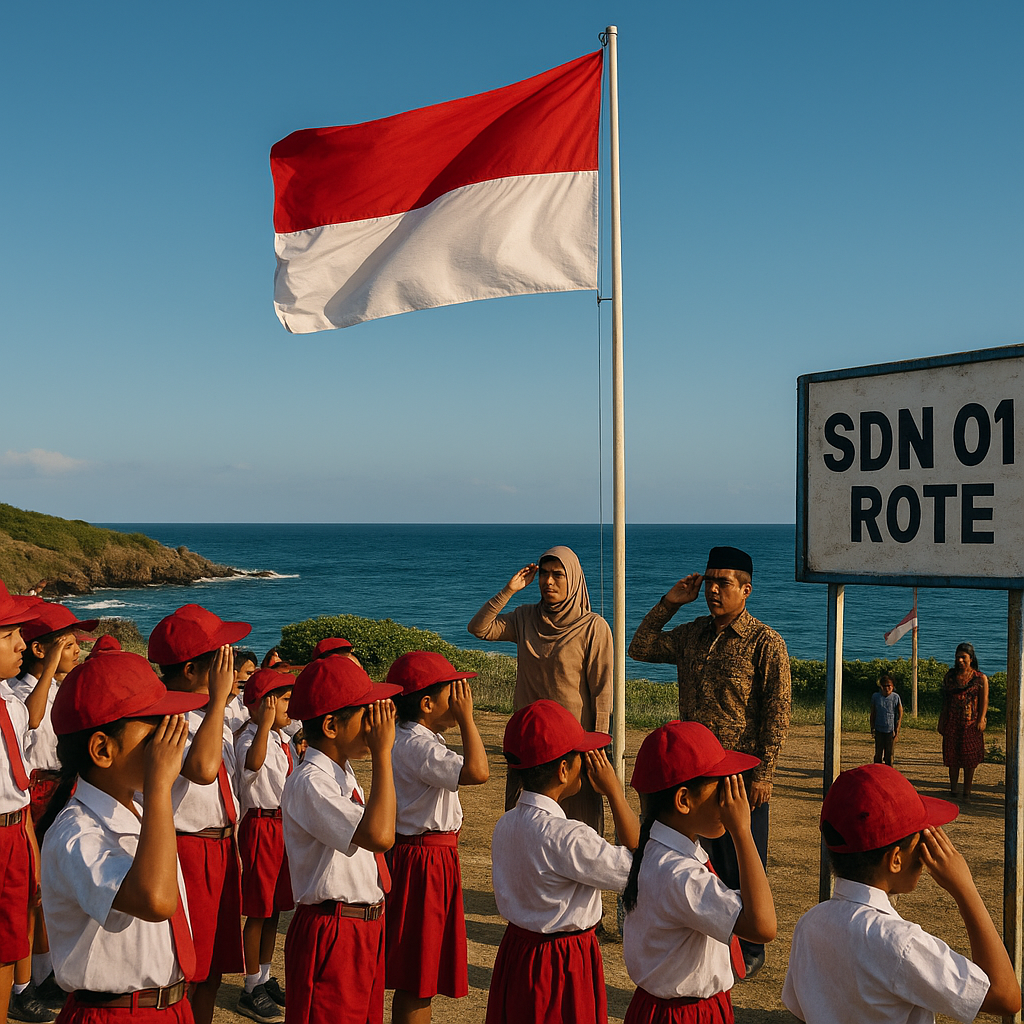 Upacara Bendera di Pulau Rote: Semangat Merah Putih di Titik Selatan Indonesia