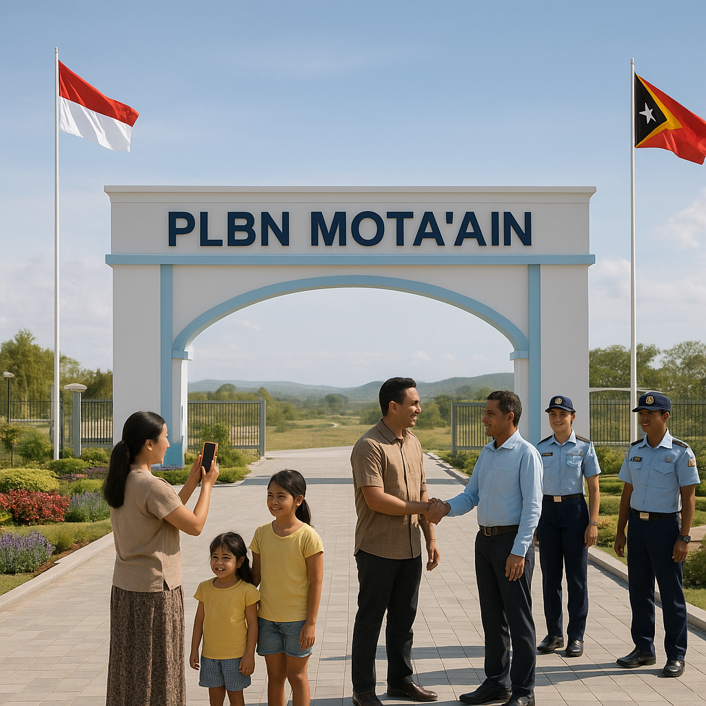 PLSBT Perbatasan RI-Timor Leste di Mota'ain Dipercantik, Jadi Destinasi dan Simbol Persahabatan