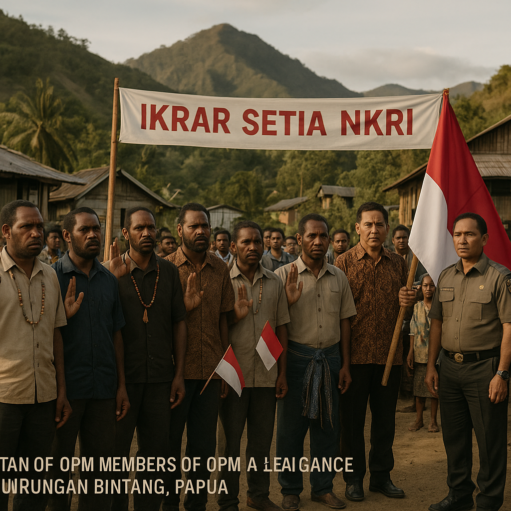 Delapan Anggota OPM di Kiwirok Ikrar Setia NKRI, Babak Baru Perdamaian Papua Mulai Terbuka