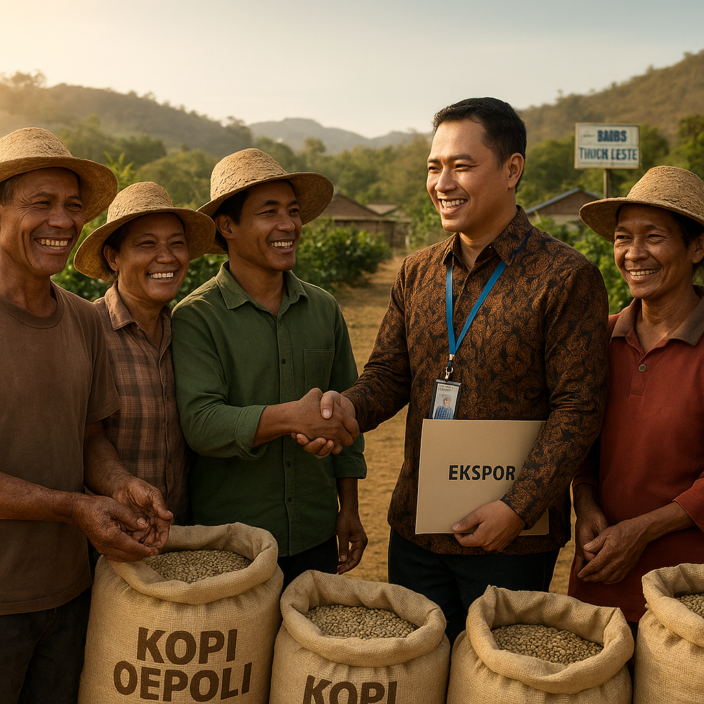 Petani Kopi di Perbatasan Timor Leste Raup Untung dari Ekspor, Didampingi Pemda