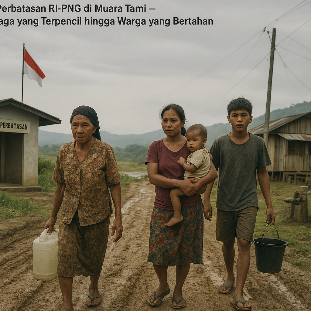 Menyusuri Perbatasan RI-PNG di Muara Tami, dari Pos Jaga yang Terpencil hingga Warga yang Bertahan