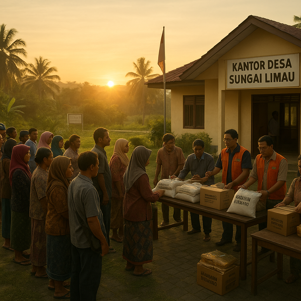 Warga Desa Terdepan di Sebatik Terima Bantuan Sembako, Jelang Ramadan di Perbatasan