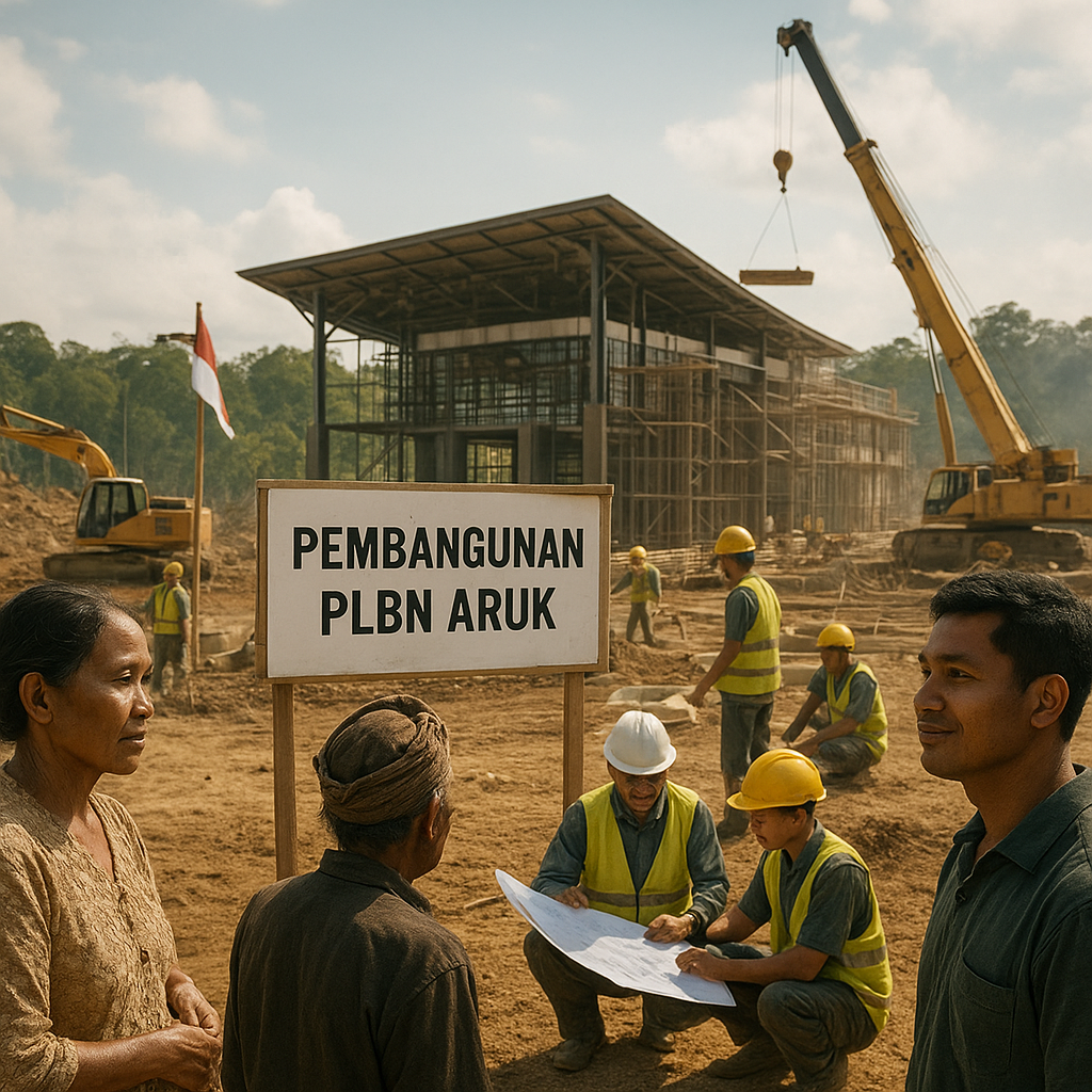 PLBN Aruk di Kalbar: Antara Kesibukan Kontruksi dan Harapan Warga akan Peningkatan Ekonomi