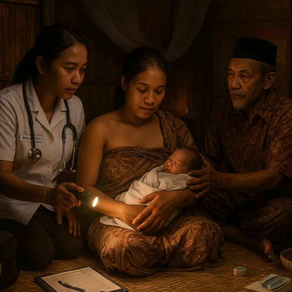 Kisah Bidan Desa di Pulau Sebatik: Melayani Persalinan di Bawah Penerangan Senter dan Didampingi Dukun Tradisional