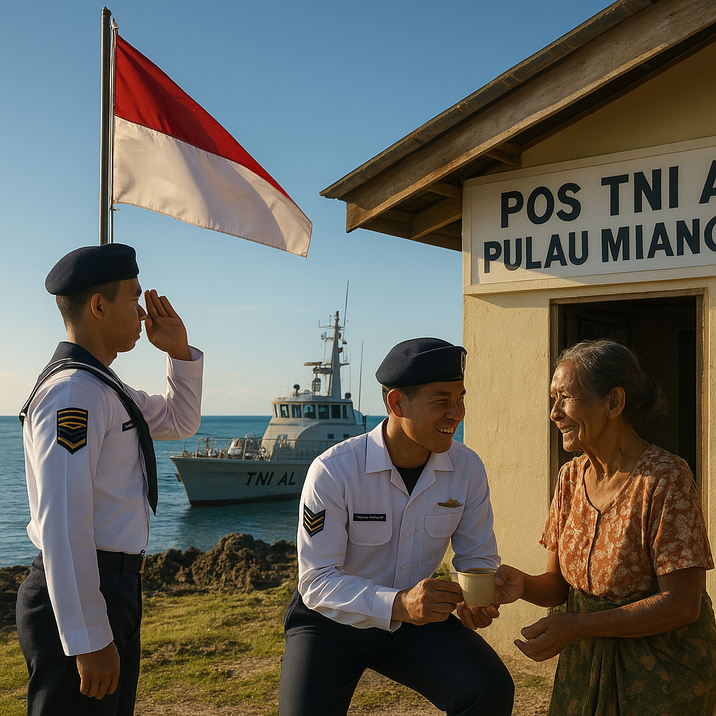 Pos TNI AL di Pulau Miangas: Menjaga Kedaulatan dari Ujung Utara Indonesia