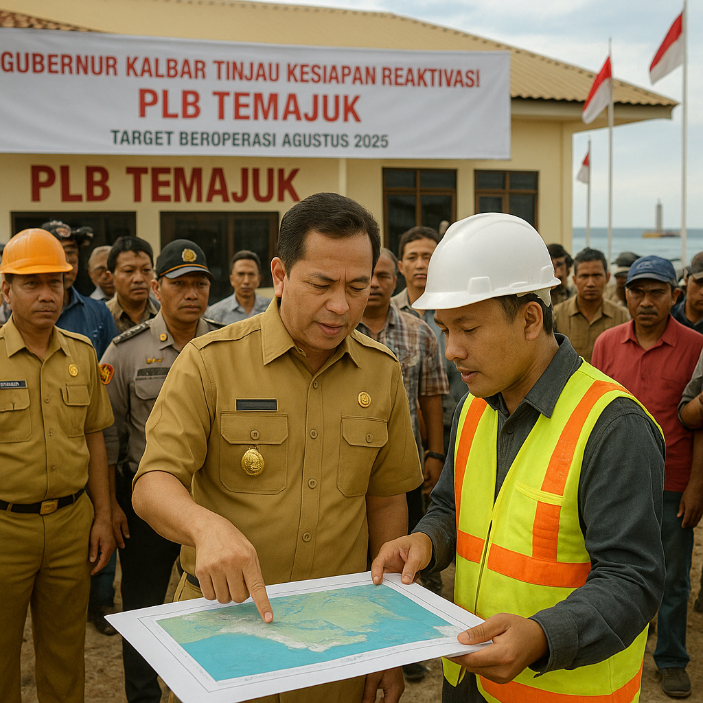Gubernur Kalbar Tinjau Kesiapan Reaktivasi PLB Temajuk, Target Beroperasi Agustus 2026