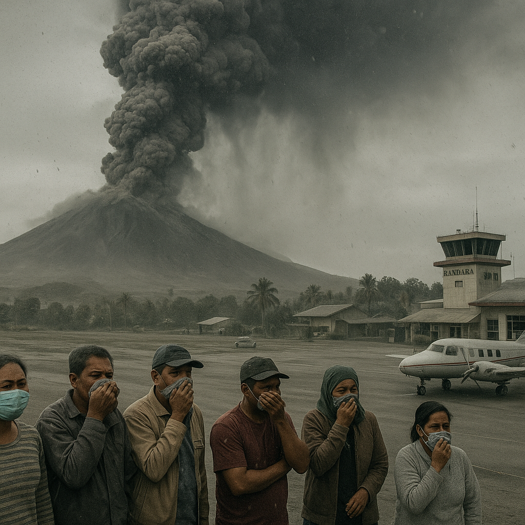 Gunung Lewotobi Laki-Laki Erupsi, Hujan Abu Tutup Bandara di Flores