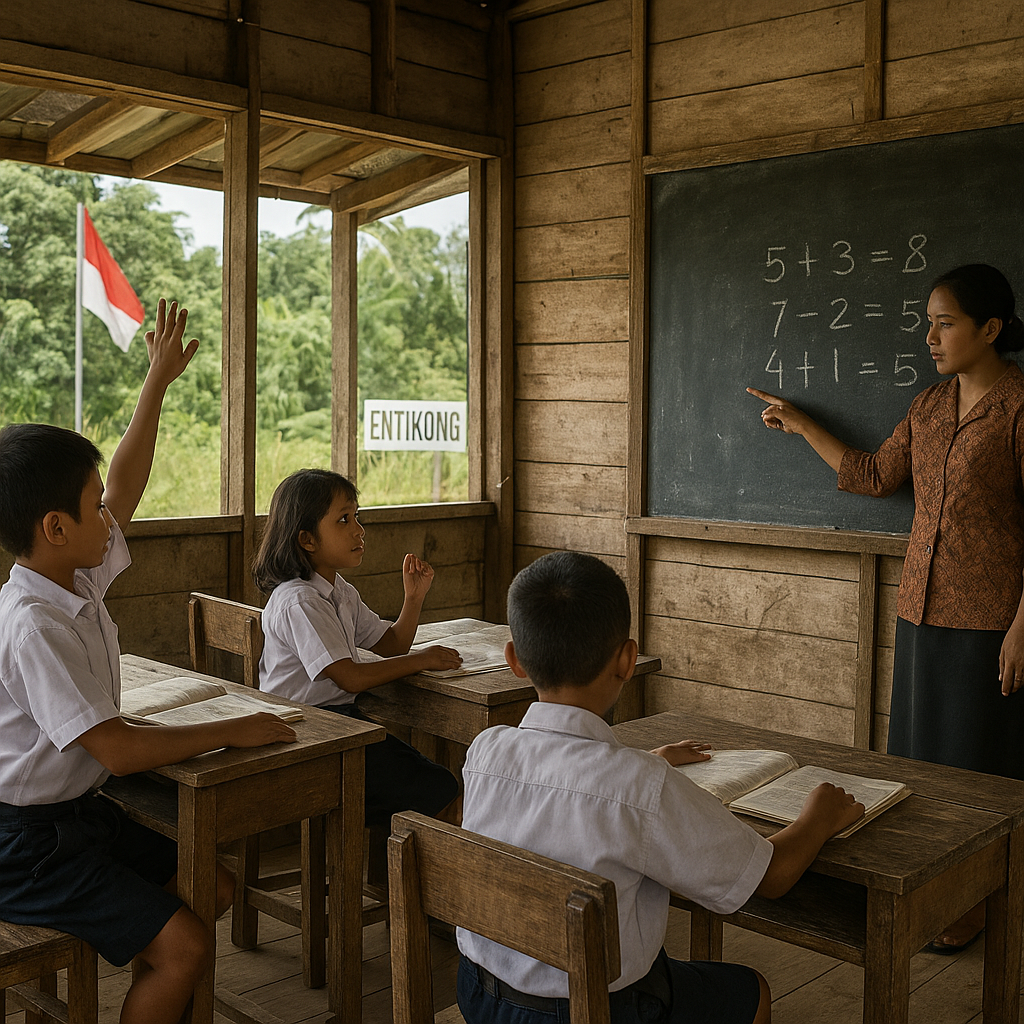 Sekolah Tapal Batas di Entikong: Belajar di Tengah Keterbatasan, Bermimpi untuk Indonesia
