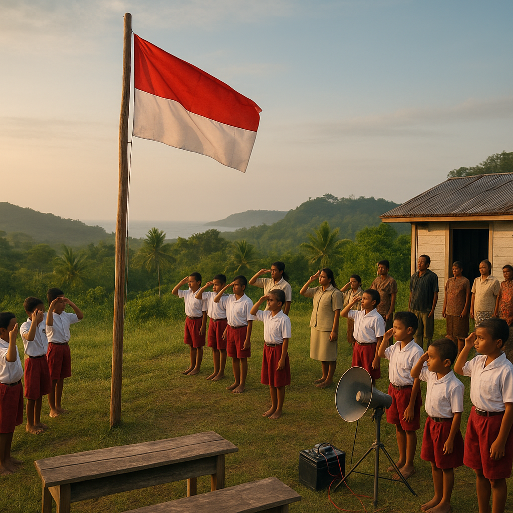 Bendera di Atas Bukit: Upacara Hari Kemerdekaan di SD Terdepan Pulau Numfor