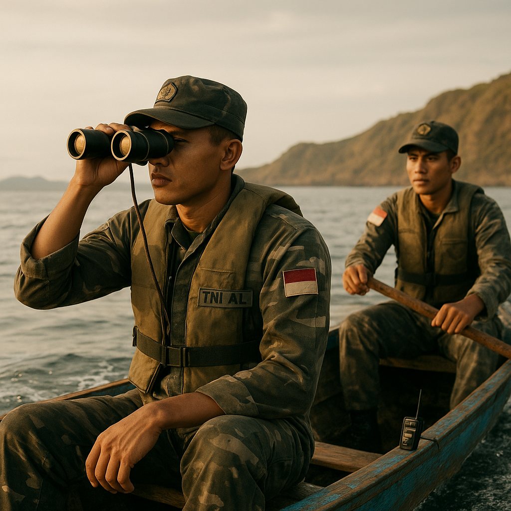 Pos TNI AL di Pulau Dana: Menjaga Laut Lepas dengan Perahu Kayu dan Teropong Jadul