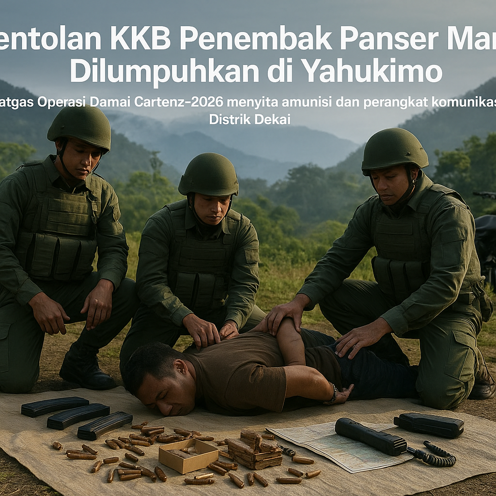 Pentolan KKB Penembak Panser Marinir Dilumpuhkan di Yahukimo