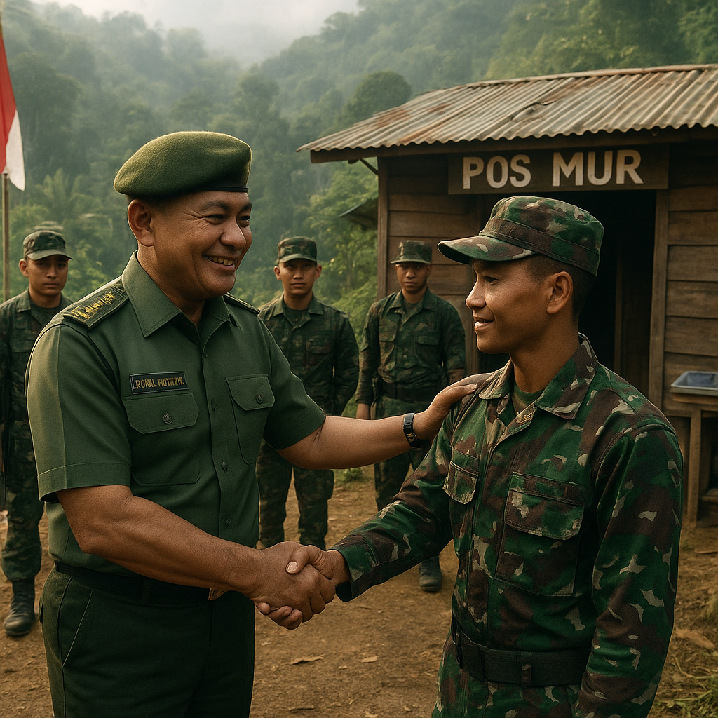 Irdam Tinjau Pos Satgas di Pedalaman Papua Selatan, Apresiasi Dedikasi Prajurit Penjaga Perbatasan