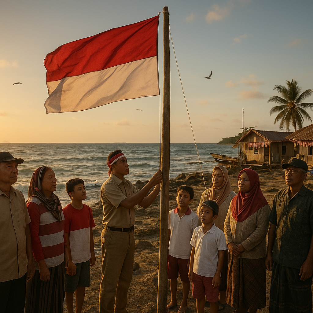 Upacara Bendera 17 Agustus di Pulau Terluar: Semangat Merah Putih di Tengah Laut Lepas