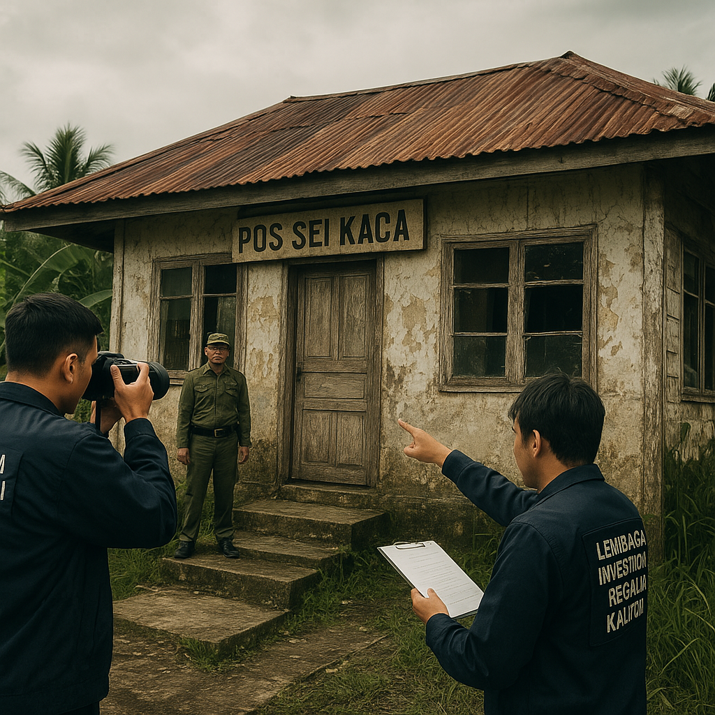 Aslin, Ketua Lembaga Investigasi Negara Kaltara Soroti Bangunan Tua Pos Sei kaca di Perbatasan RI–Malaysia di Nunukan