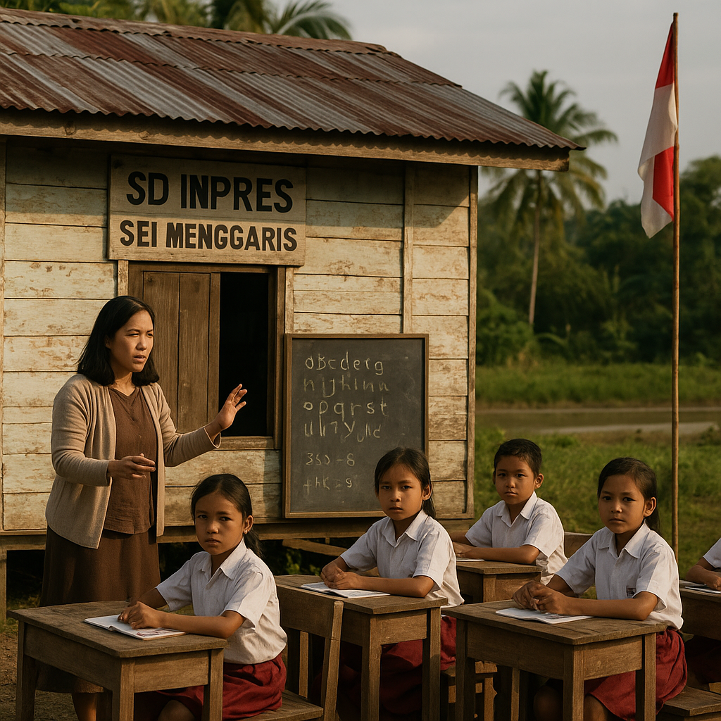 Gersangnya Belajar di Perbatasan: Sekolah SD Inpres Sei Menggaris, Kalimantan Utara