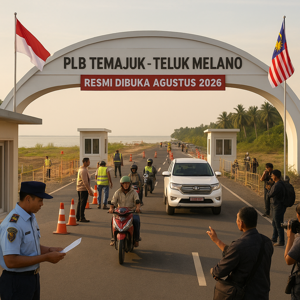 Border Temajuk-Teluk Melano Resmi Dibuka Agustus 2026