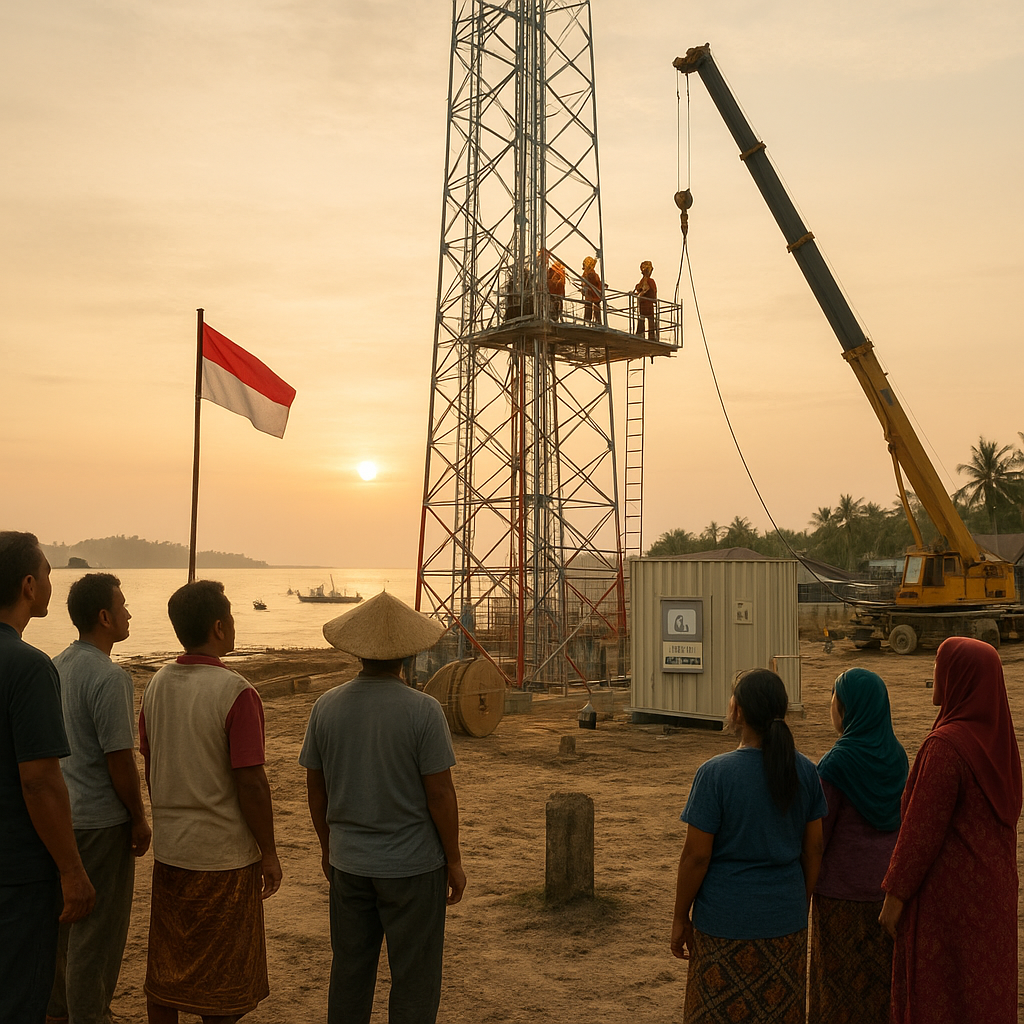 Pembangunan Menara BTS di Pulau Sebatik: Ketika Sinyal Akhirnya Menyapa