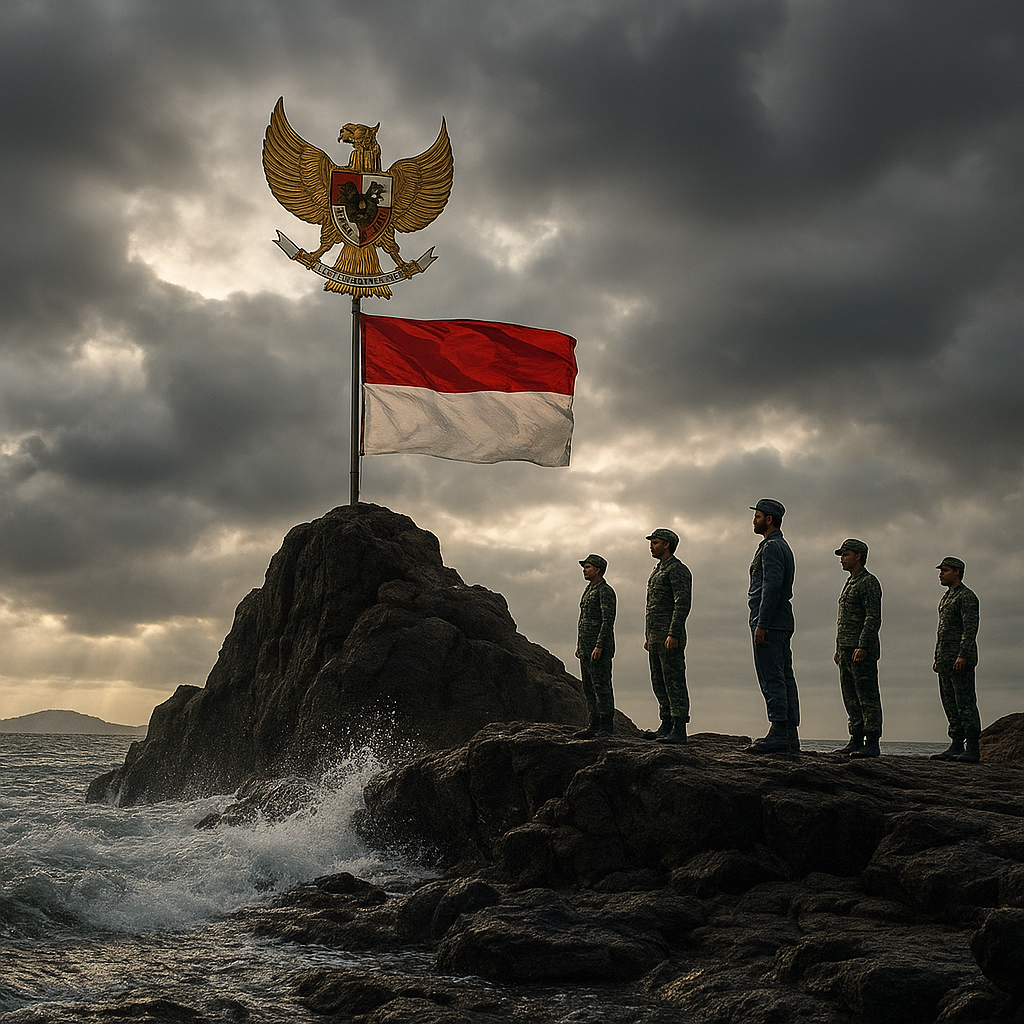 Garuda Pancasila Berkibar di Pulau Senua Natuna, Wujud Nyata Nasionalisme di Ujung Negeri