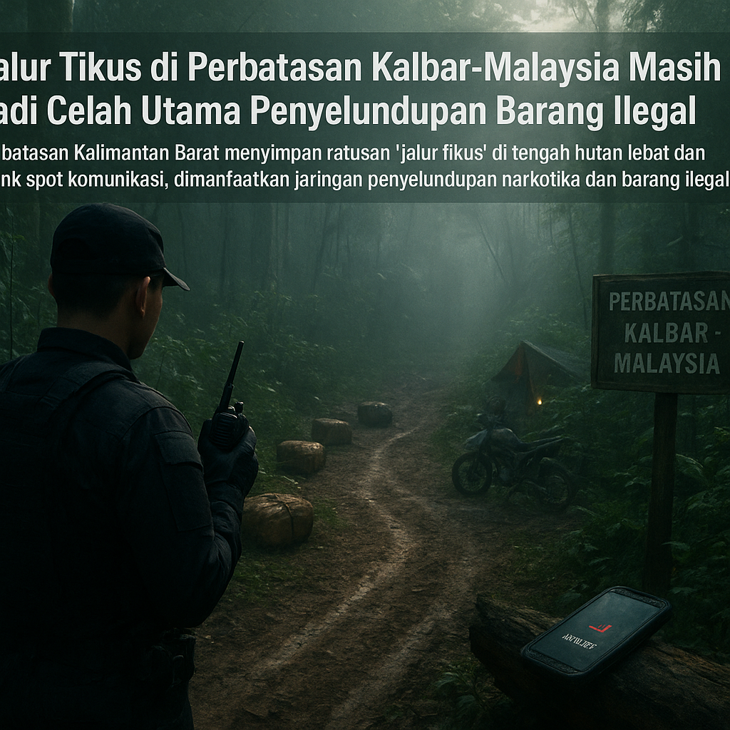 Jalur Tikus di Perbatasan Kalbar-Malaysia Masih Jadi Celah Utama Penyelundupan Barang Ilegal