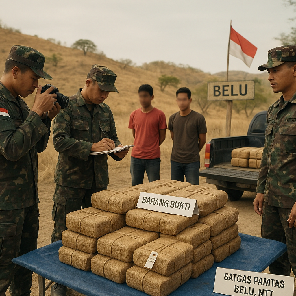 Penyelundupan Tembakau dari Timor Leste Gagal, Satgas Amankan Tiga WNA