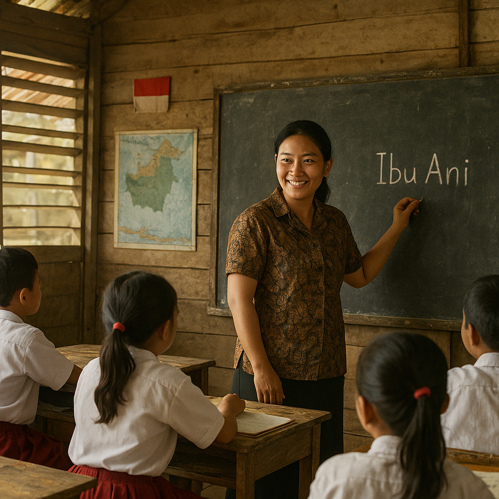 Suara Guru di Perbatasan Kalimantan: Mengajar dengan Semangat di Tapal Batas