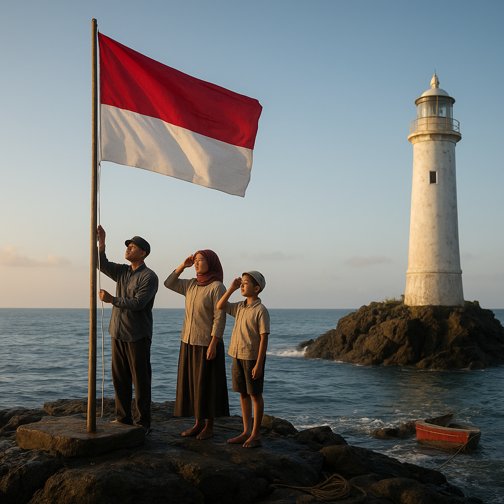 Upacara Bendera di Pulau Terkecil: Merah Putih Berkibar di Karang Maria, Sangihe