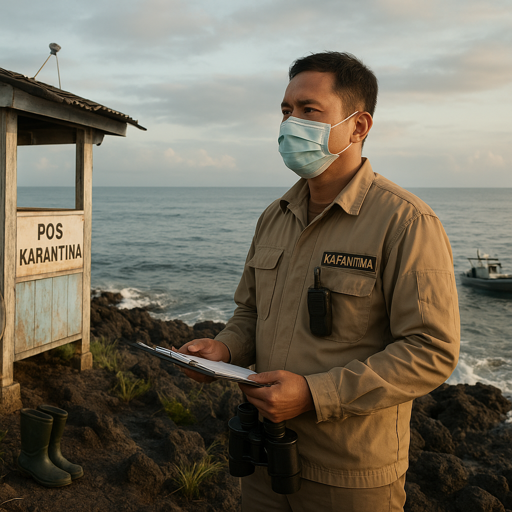 Penjaga Pantai Terluar: Kisah Harian Petugas Karantina di Pulau Marampit yang Berhadapan dengan Laut Lepas