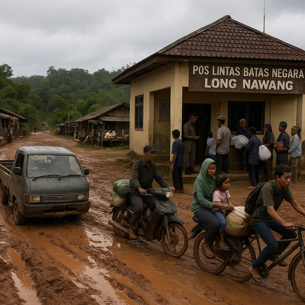 Long Nawang Masih Terkekang: Jalan Tanah dan PLBN yang Belum Optimal