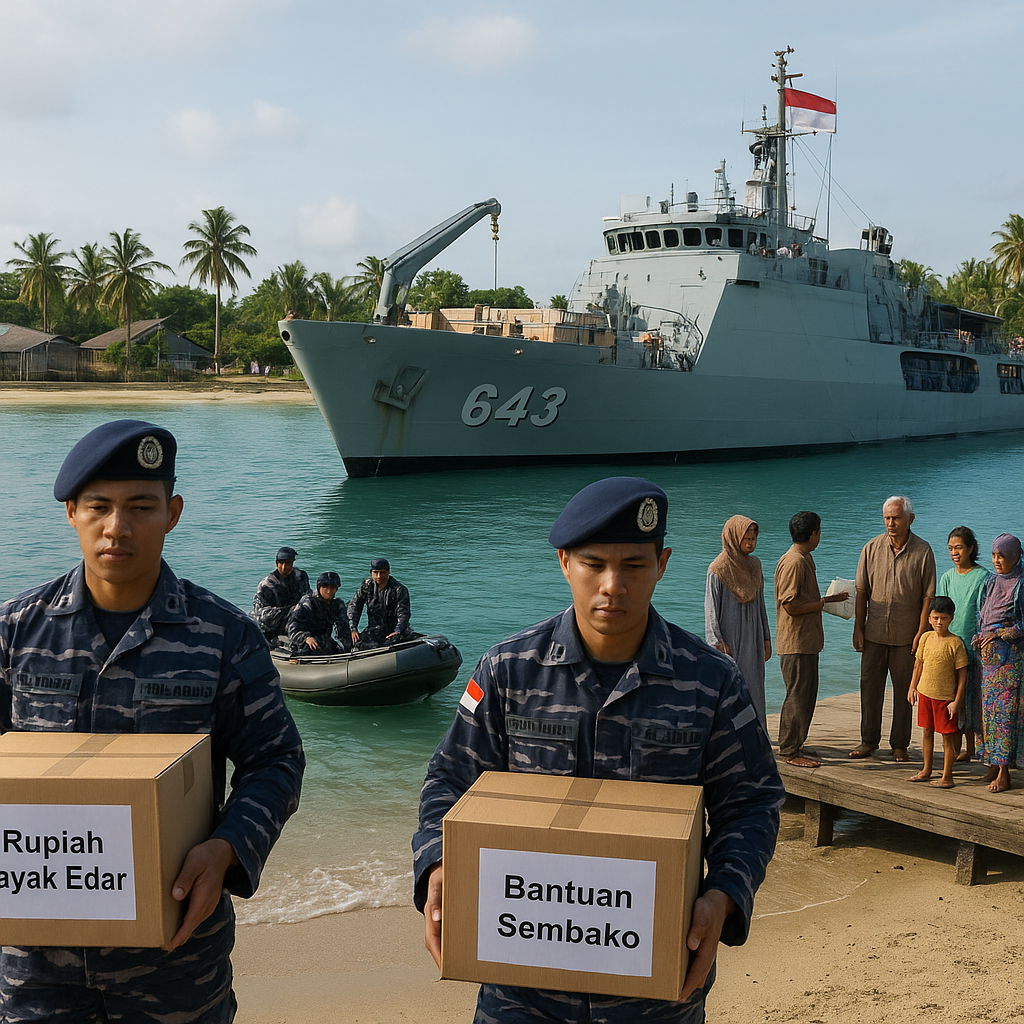 KRI Beladau Antar Misi Negara ke Pulau Terluar Natuna – Ekspedisi Rupiah Berdaulat