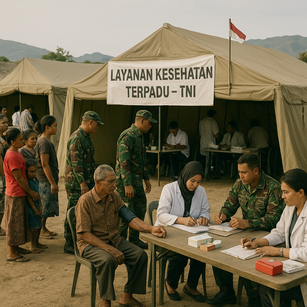 Warga Perbatasan Atambua Manfaatkan Layanan Kesehatan Terpadu dari TNI
