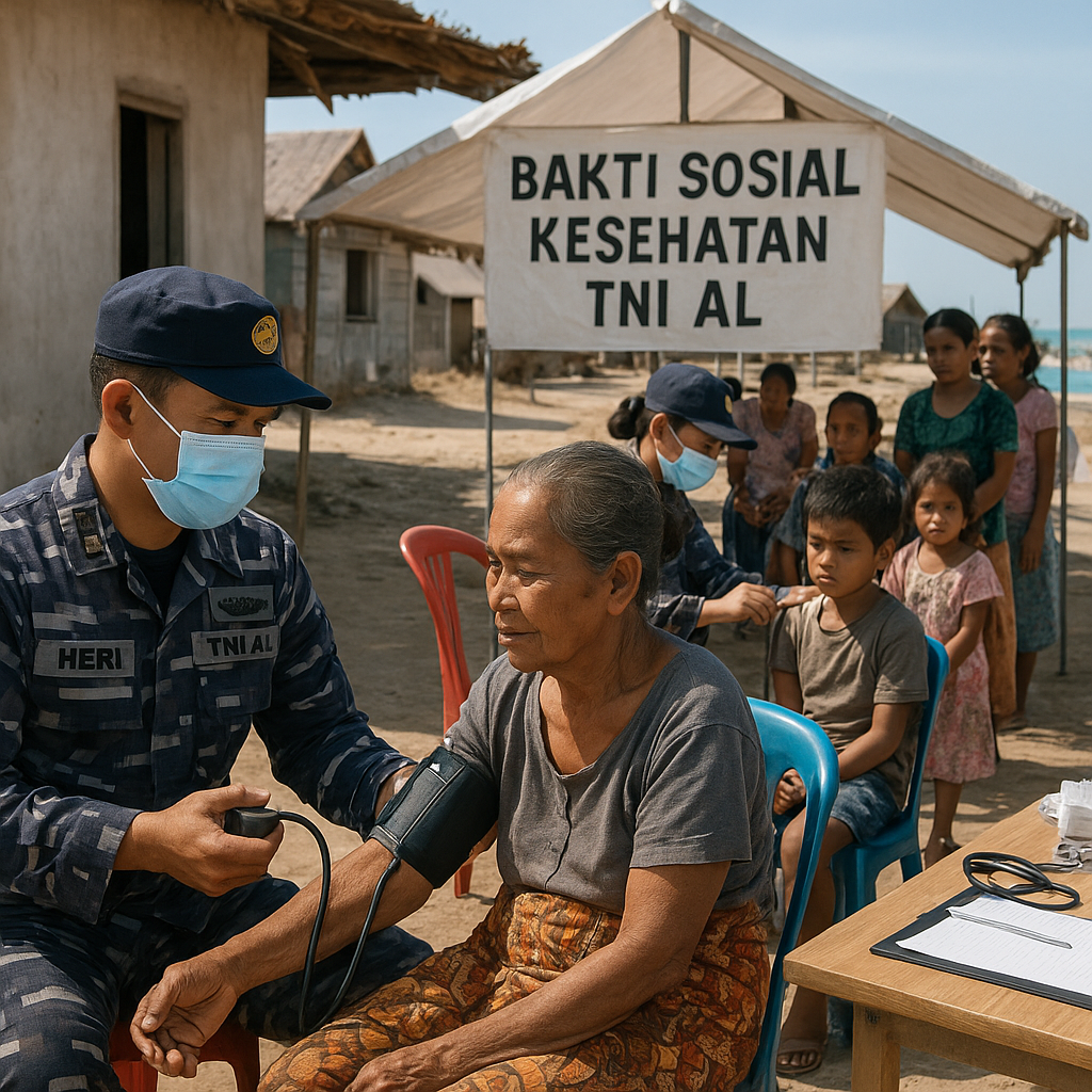 TNI AL Gelar Bakti Sosial Kesehatan di Pulau Rote, Perkuat Layanan di Daerah Terluar