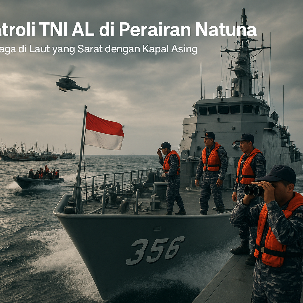 Patroli TNI AL di Perairan Natuna: Berjaga di Laut yang Sarat dengan Kapal Asing