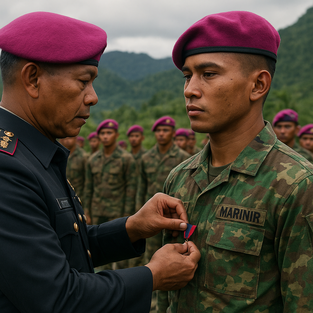 Korps Marinir Berikan Penghargaan kepada Prajurit Berprestasi dalam Operasi Badai Kasuari di Papua