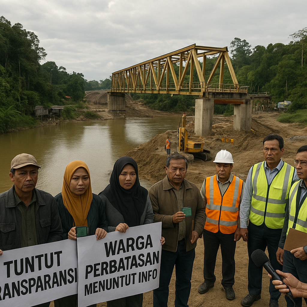 Rehabilitasi Jembatan Ketungau 1 Picu Polemik, Warga Perbatasan Tuntut Transparansi