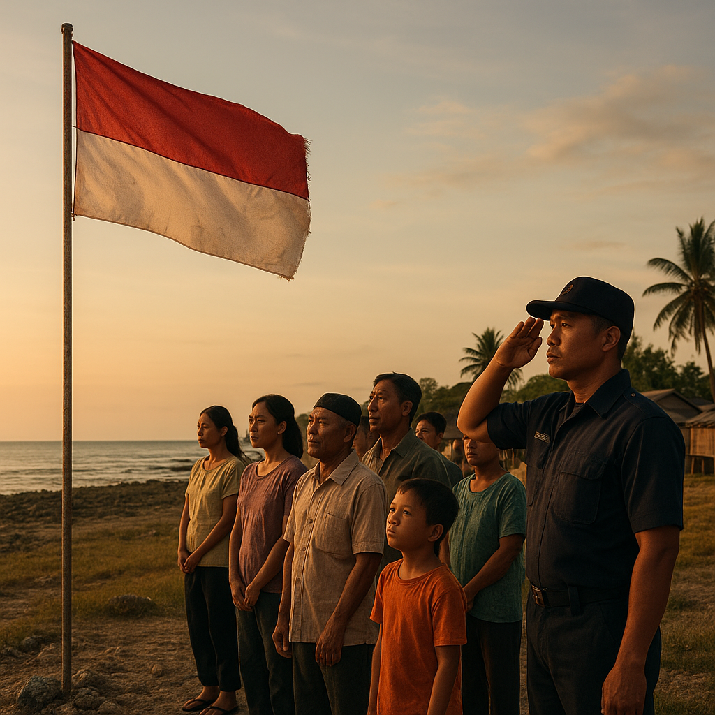 Upacara Bendera di Pulau Miangas: 30 Detik yang Penuh Makna di Titik Terluar Utara Indonesia