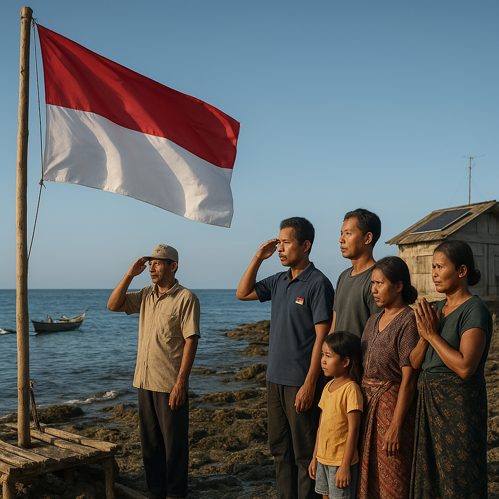 Upacara Bendera di Pulau Terluar: Merah Putih Berkibar di Tengah Lautan