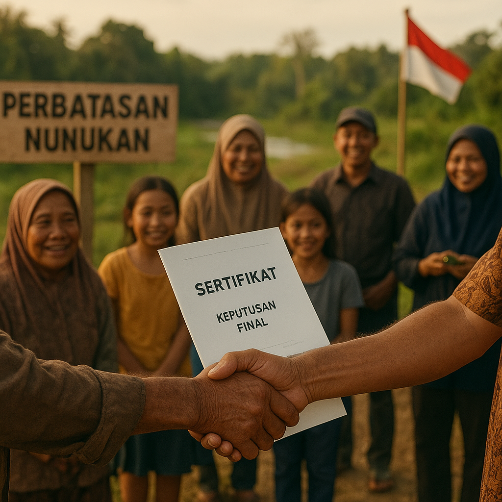 Sengketa 4.237 Hektar Lahan Nunukan Berakhir, Hak Warga Perbatasan Dipulihkan