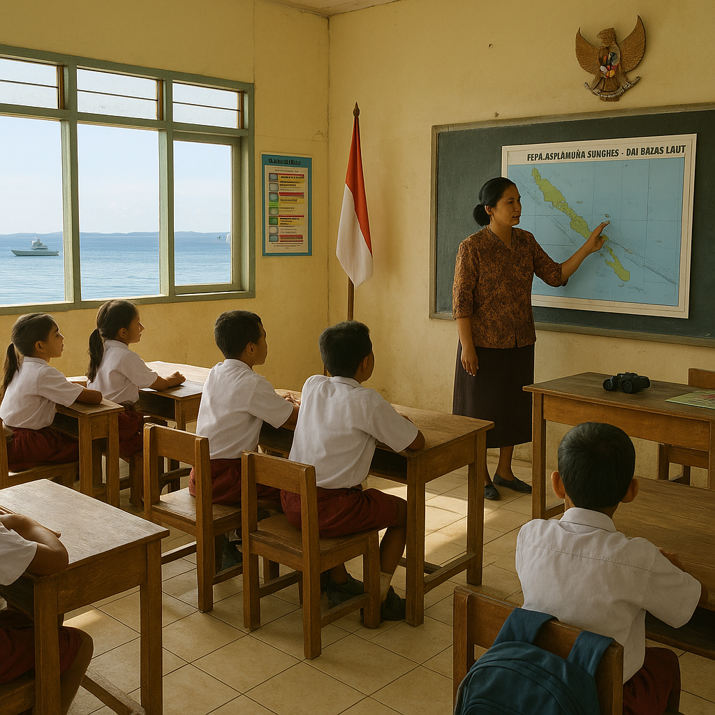 Sekolah di Perbatasan Sangihe: Belajar dengan Pemandangan Laut Filipina