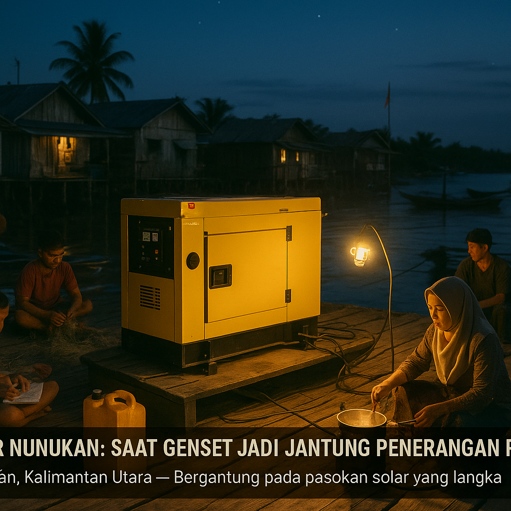 Pesisir Nunukan: Saat Genset Jadi Jantung Penerangan Perbatasan
