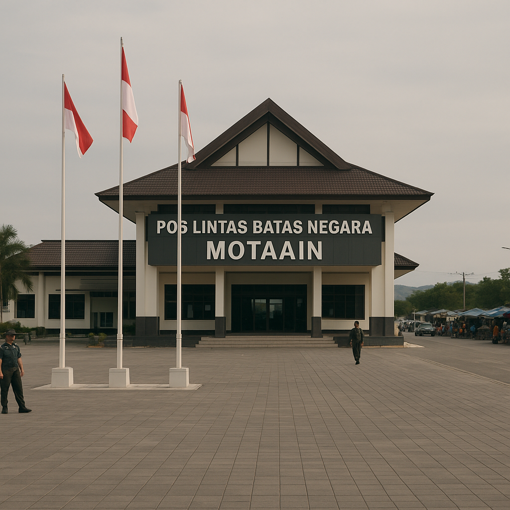 Pos Lintas Batas Negara (PLBN) Motaain NTT Hanya Ramai Saat Hari Pasar, Sepi di Luar Itu