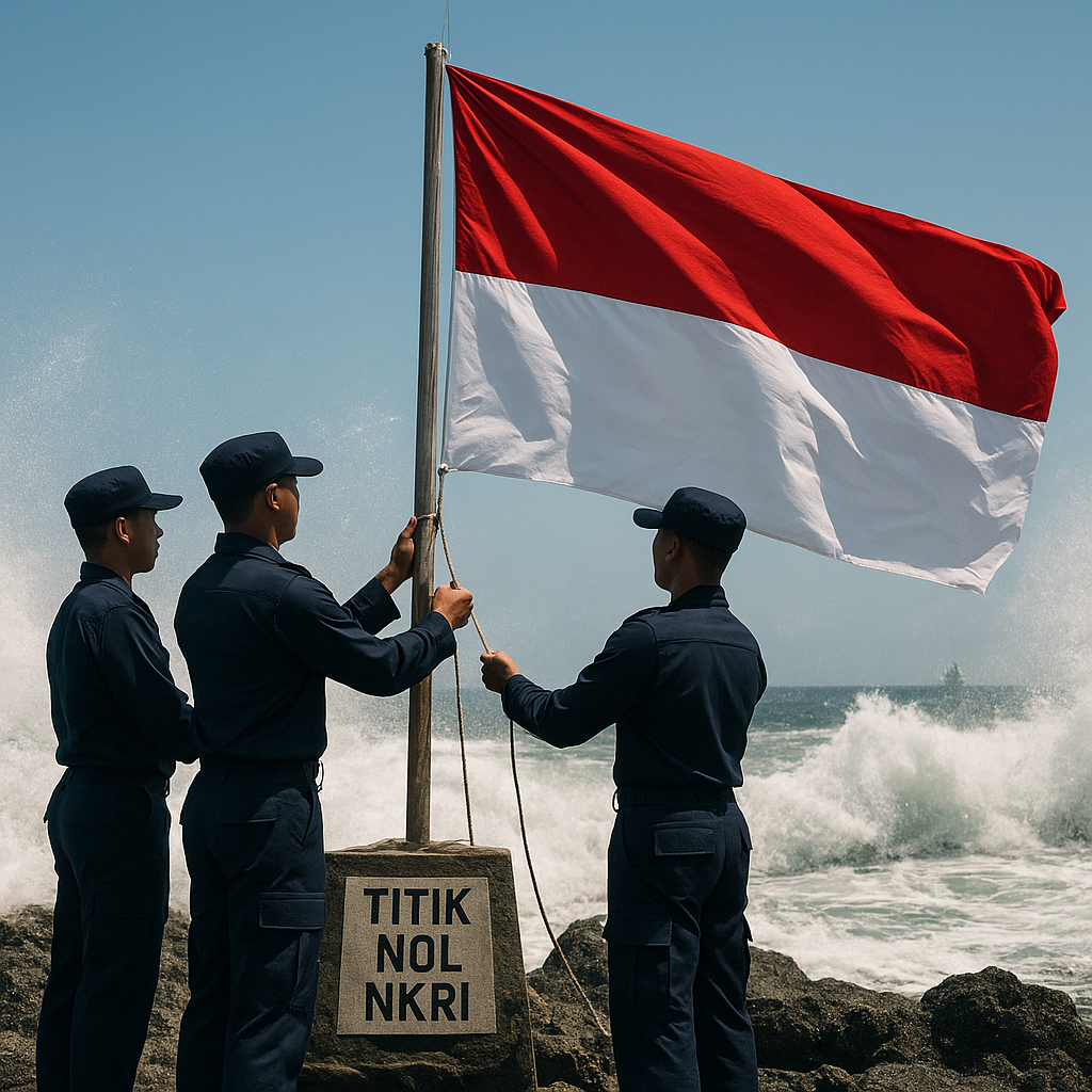 Titik Nol NKRI di Pulau Rondo: Sang Saka Berkibar di Bawah Terik dan Ombak Guguh
