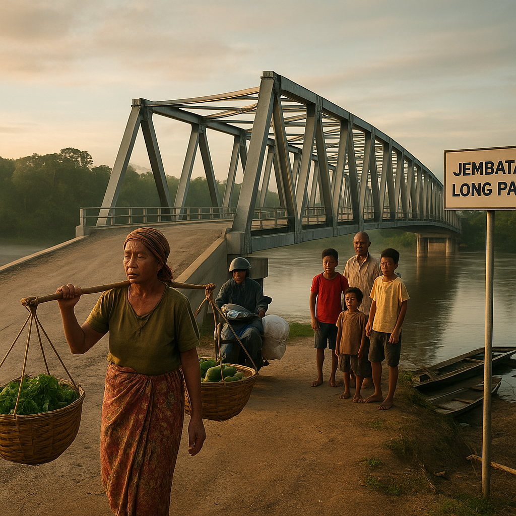 Jembatan Long Padi: Jejak Koneksi di Ujung Kalimantan