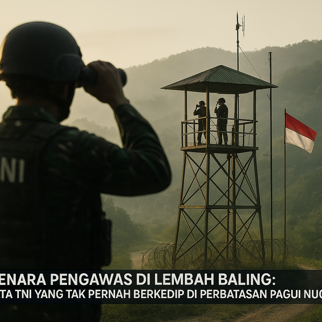 Menara Pengawas di Lembah Baling: Mata TNI yang Tak Pernah Berkedip di Perbatasan Papua Nugini