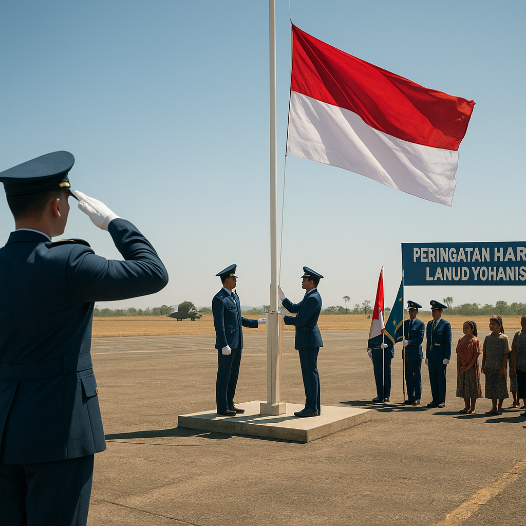 Upacara di Ujung Karang: Peringatan Hari Bhakti TNI AU di Lanud Yohanis Kapiyau, Merauke
