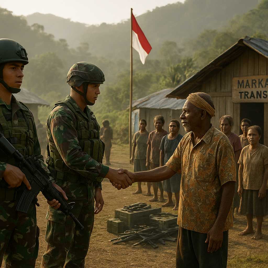Koops TNI Habema Kuasai Markas Transit OPM Daniel Aibon Kogoya di Intan Jaya